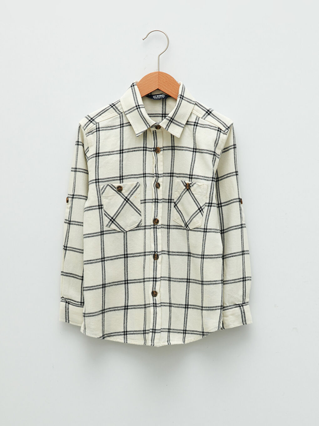 LCW Kids Plaid Long Sleeve Boy Lumberjack Shirt -W1BJ84Z4-LKQ
