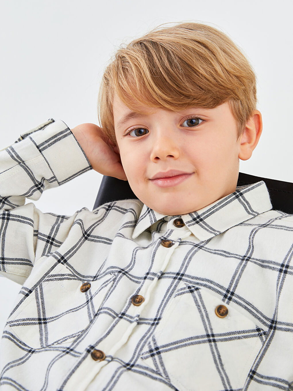LCW Kids Plaid Long Sleeve Boy Lumberjack Shirt -W1BJ84Z4-LKQ