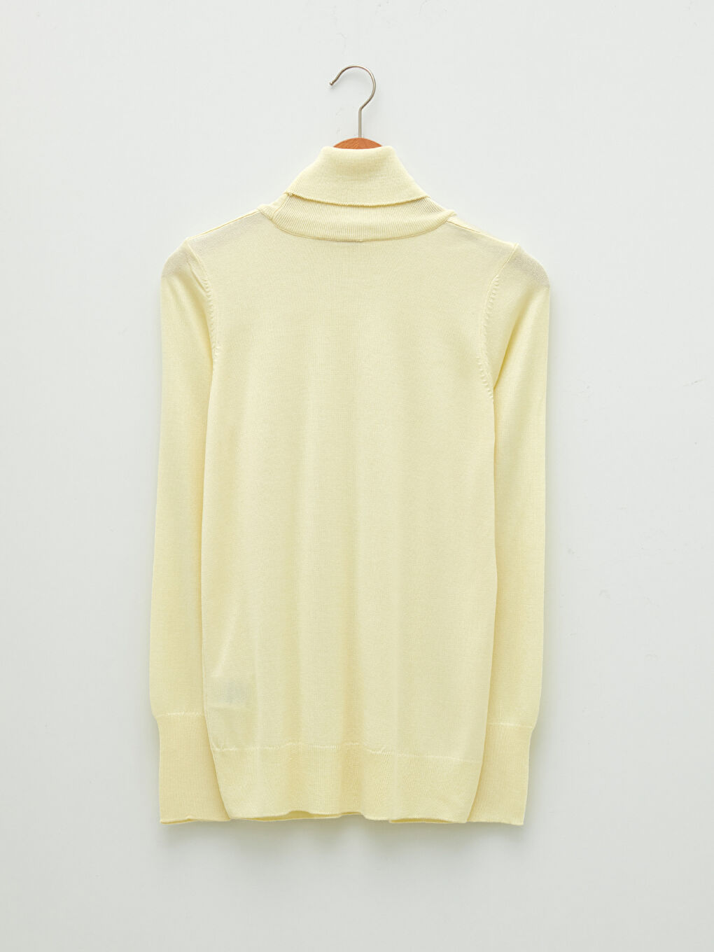 Turtleneck Plain Long Sleeve Women's Knitwear Sweater-7