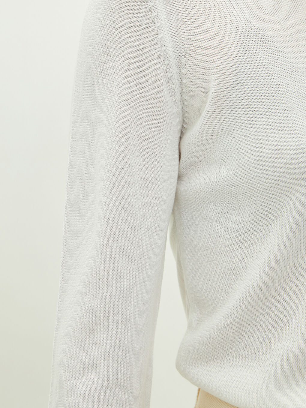 LCWAIKIKI Basic Rollkragen Schlichter Langarm Damen Strickpullover -W1BK05Z8-R9J