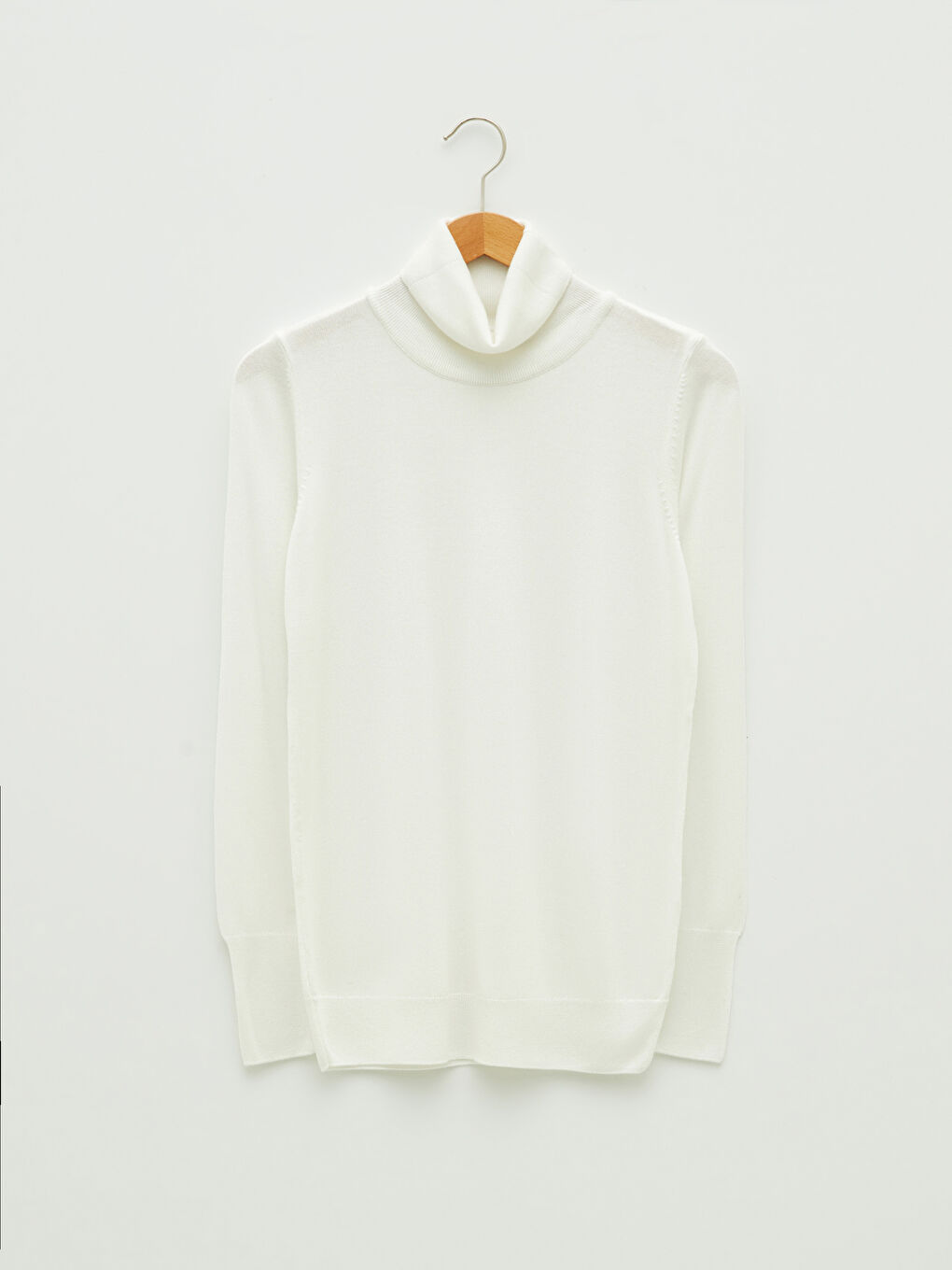 LCWAIKIKI Basic Rollkragen Schlichter Langarm Damen Strickpullover -W1BK05Z8-R9J