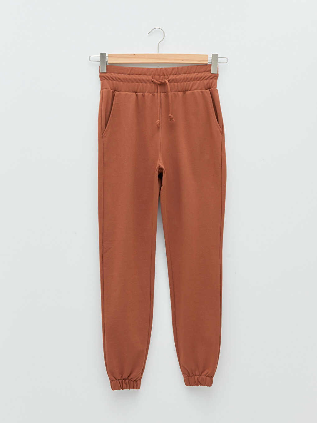 Elastic Waist Regular Pocket Detailed Women's Sweatpants-5