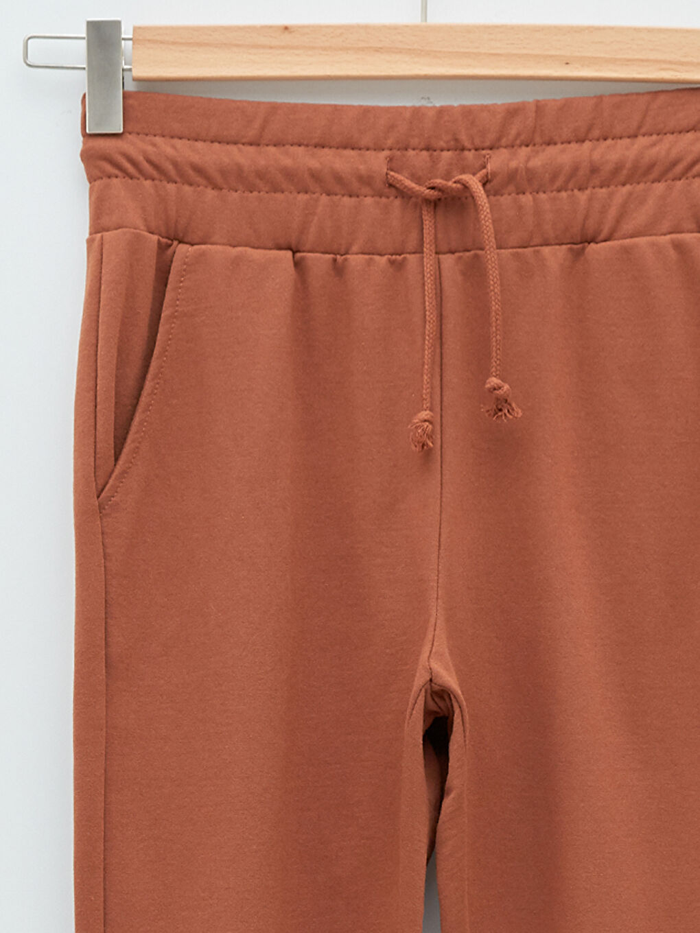Elastic Waist Regular Pocket Detailed Women's Sweatpants-7