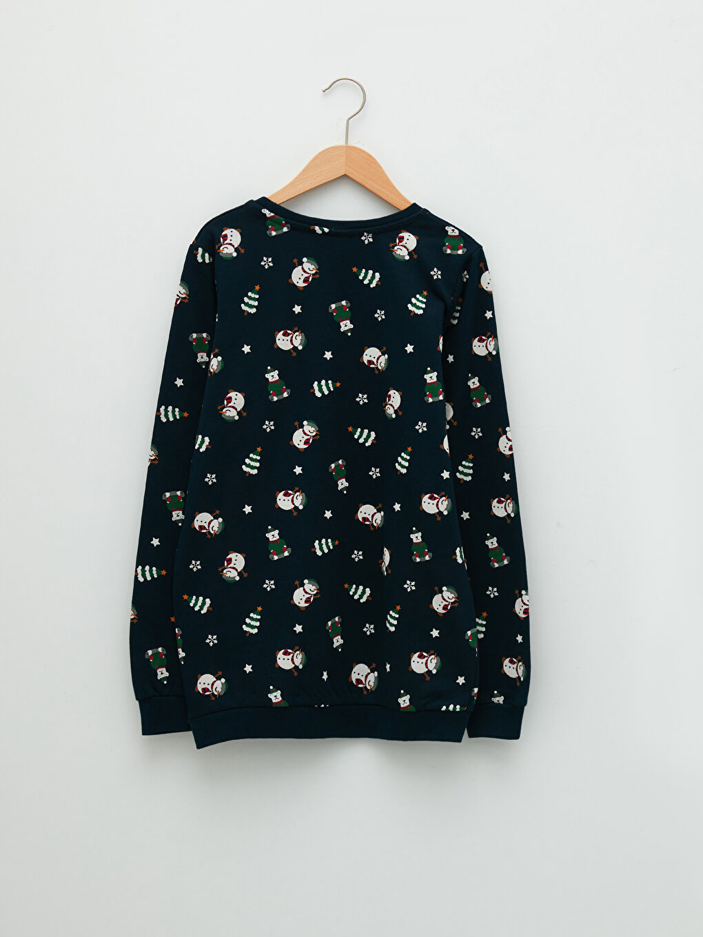 Crew Neck Printed Long Sleeve Boys' Sweatshirt-1