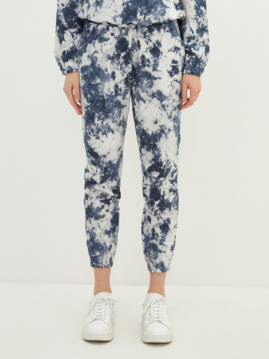 LCW Vision Women's Elastic Waist Patterned Jogger Sweatpants -W1BM71Z8-LQ9