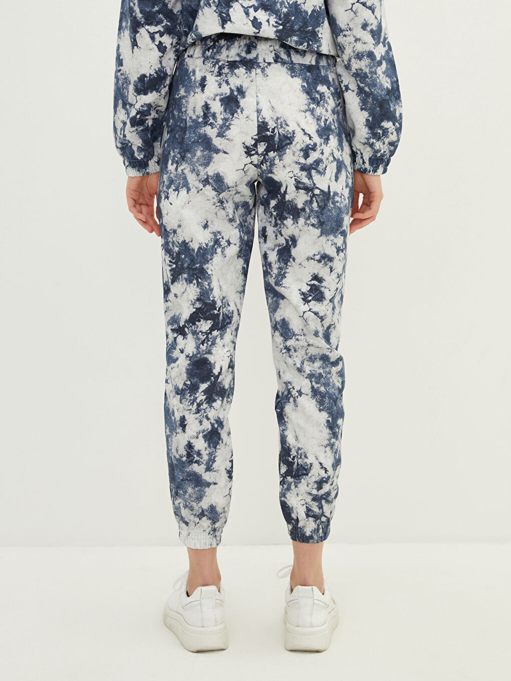 LCW Vision Women's Elastic Waist Patterned Jogger Sweatpants -W1BM71Z8-LQ9