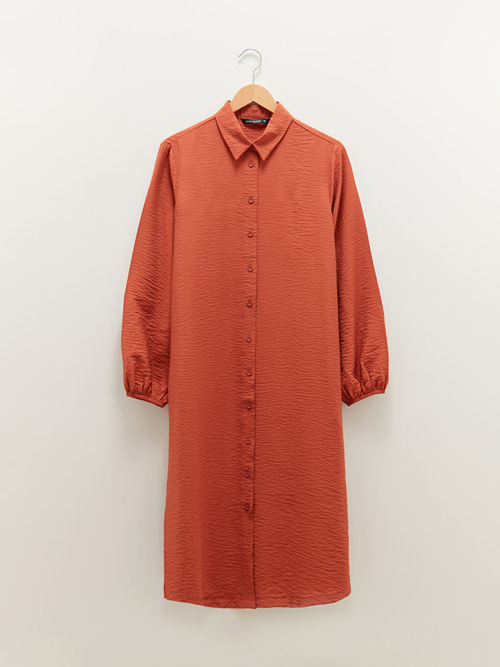 LCW Modest Schlichte Langarm Damen Hemd-Tunika -W1BM94Z8-RZT