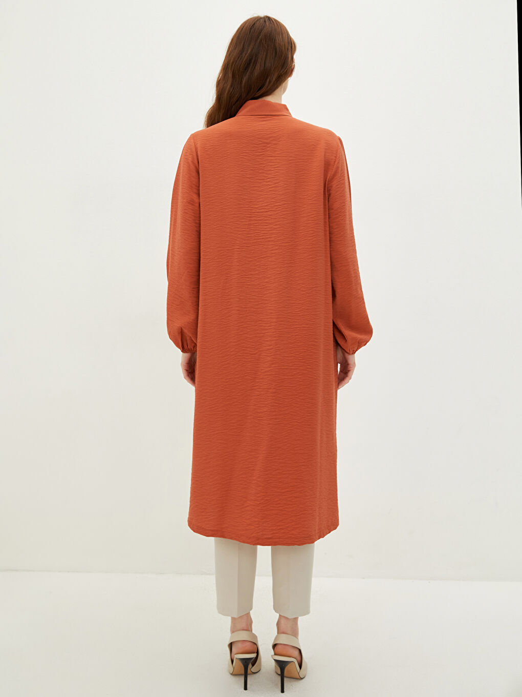 LCW Modest Schlichte Langarm Damen Hemd-Tunika -W1BM94Z8-RZT