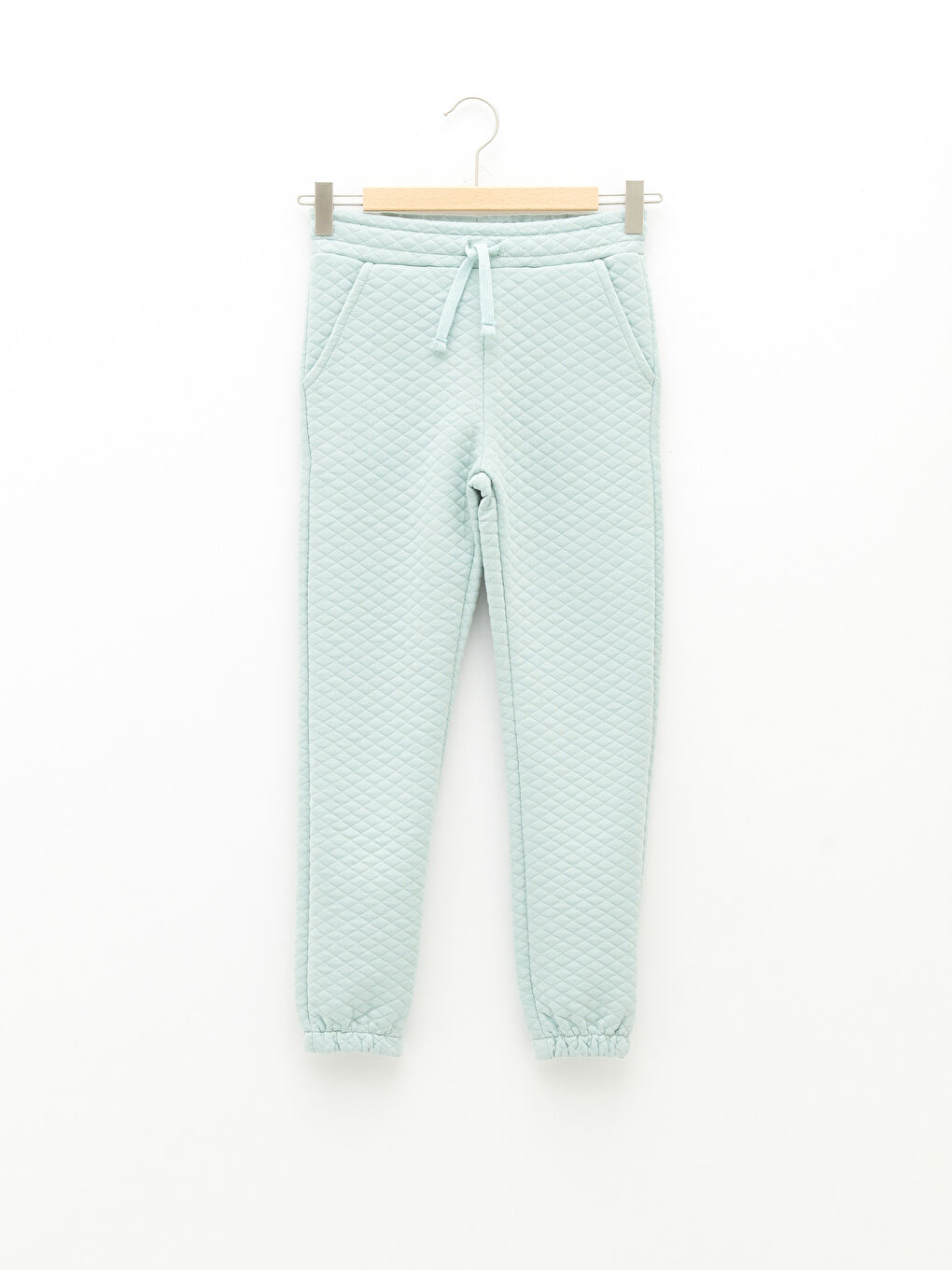 Rundhalsausschnitt Bedrucktes Gestepptes Langarm Mädchen-Sweatshirt und Sweatpants-3