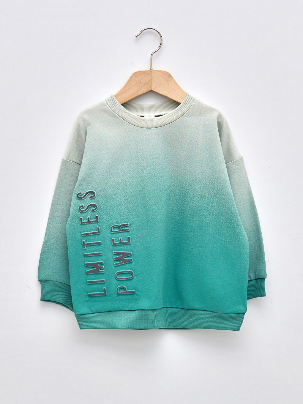 LCW baby Crew Neck Long Sleeve Printed Baby Boys' Sweatshirt -W1BN77Z1-G6F