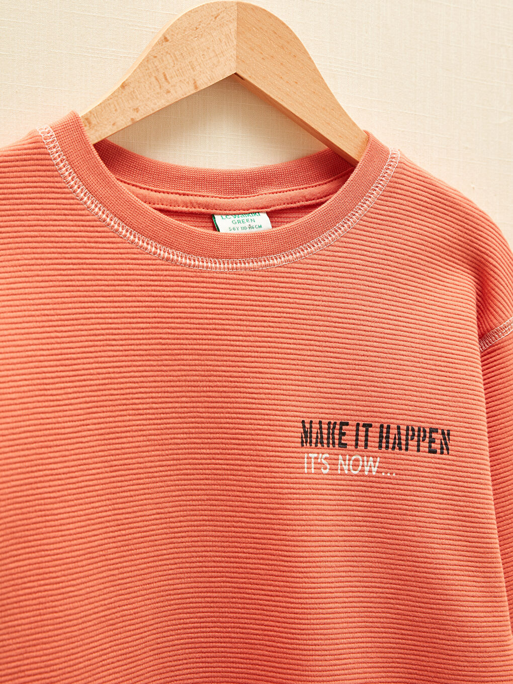 Crew Neck Printed Long Sleeve Boys' Sweatshirt-1
