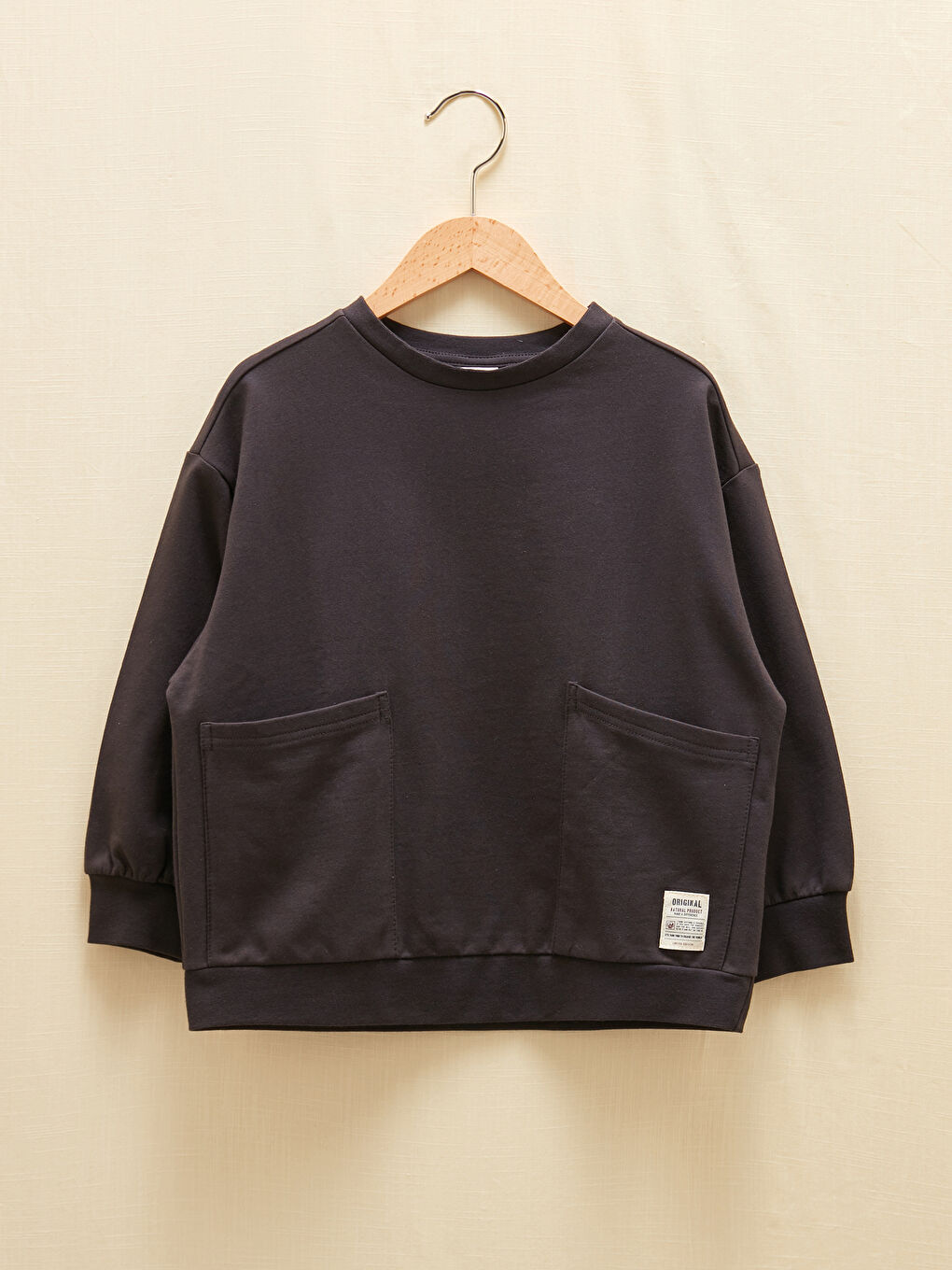 LCW Kids Crew Neck Basic Long Sleeve Boys' Sweatshirt -W1BO37Z4-HGG