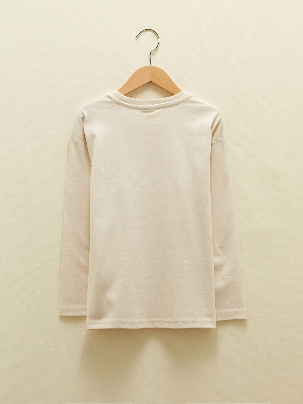 Crew Neck Printed Long Sleeve Boys' T-Shirt-2