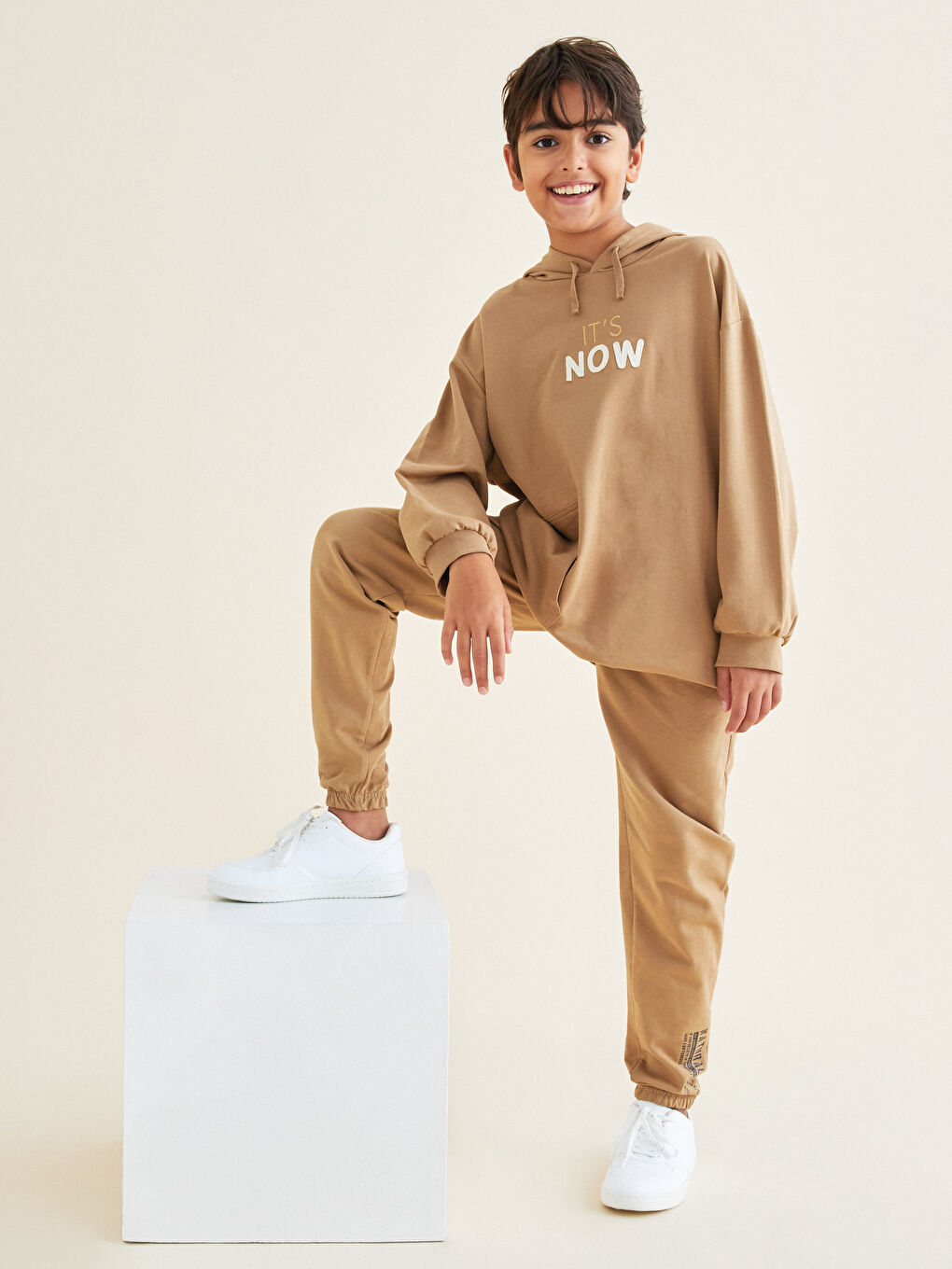 Elastic Waist Printed Boys' Jogger Sweatpants-2