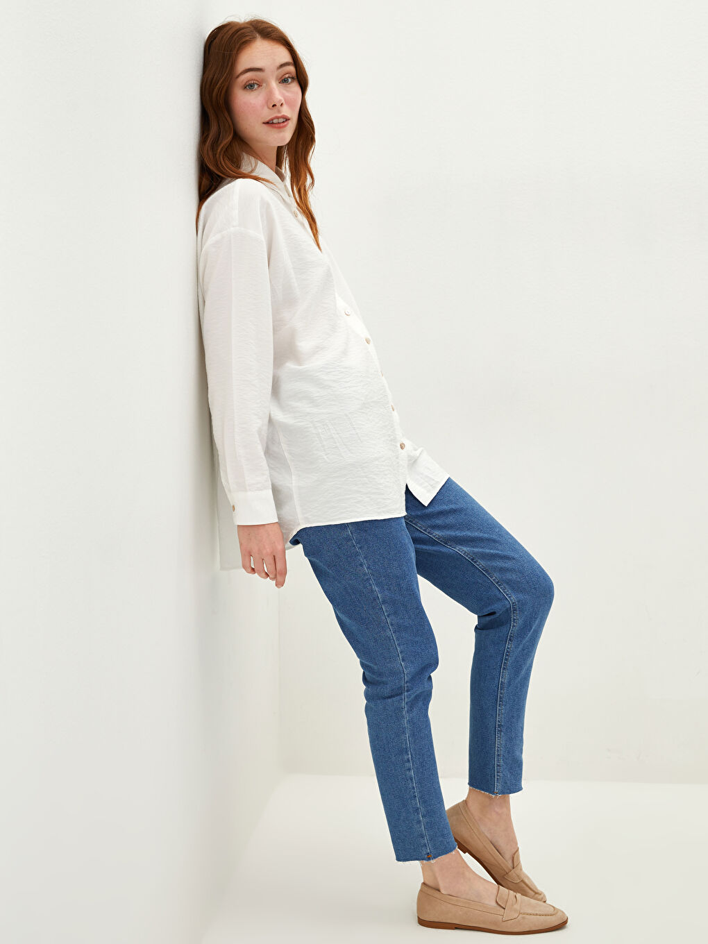 İndigo Boyfriend Kadın Jean Pantolon