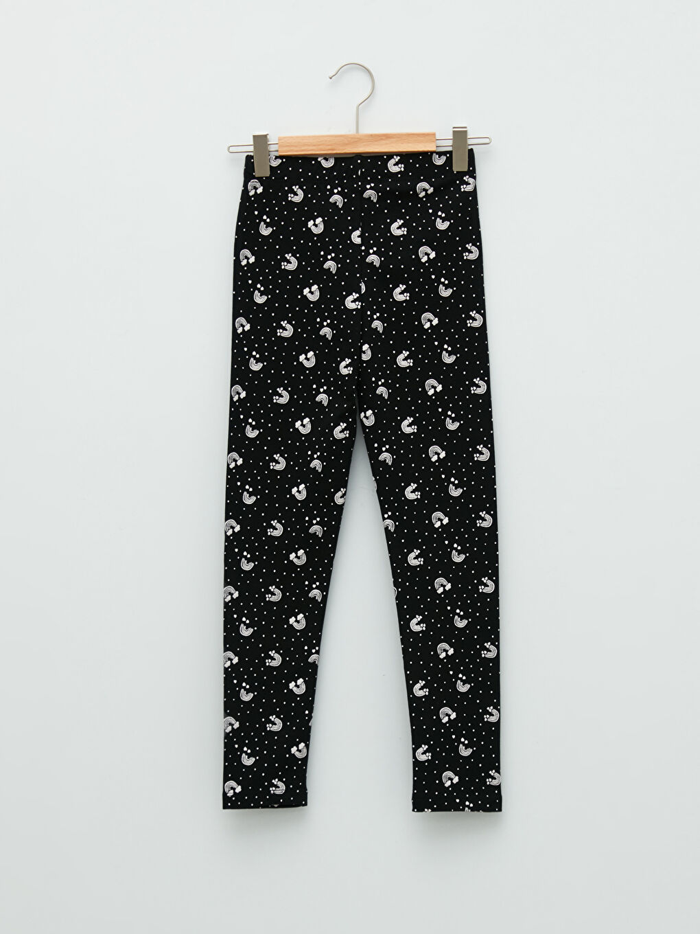 Леггинсы Длинные Хлопковые С Принтом Для Девочек На Резинке-1