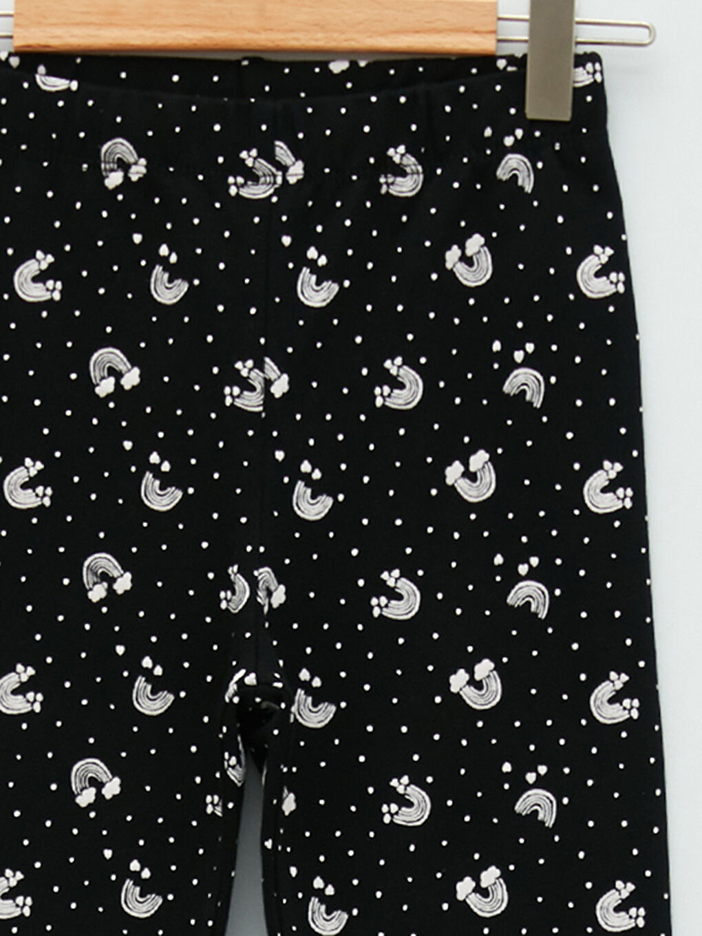 Леггинсы Длинные Хлопковые С Принтом Для Девочек На Резинке-2