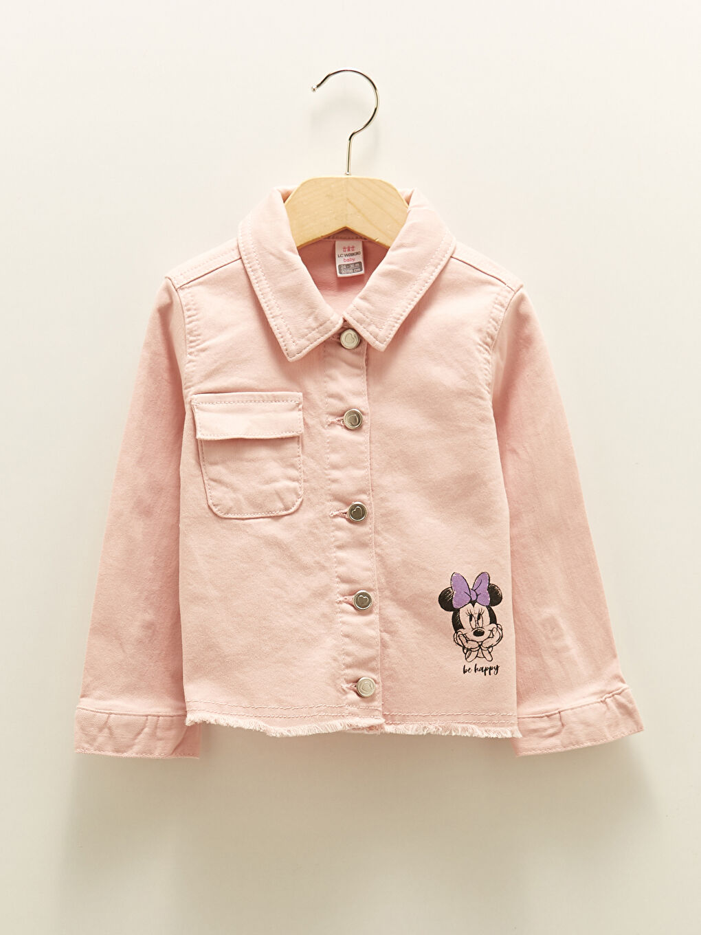 Jakna za bebe devojčice od pamuka sa dugim rukavima i štampom Minnie Mouse-2
