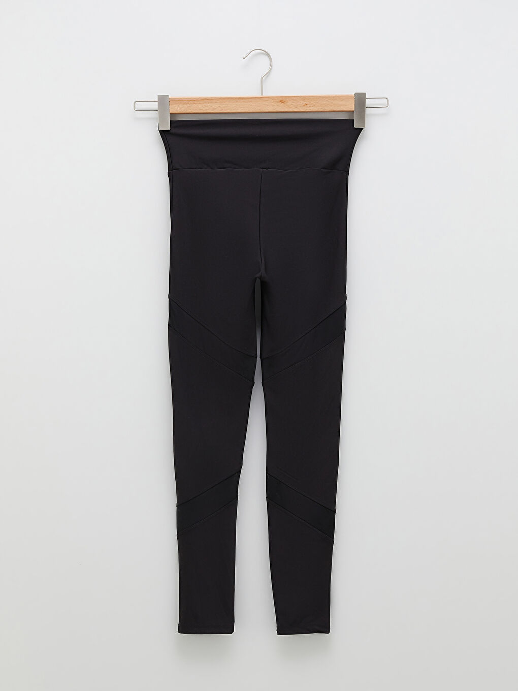 Elastic Waist Straight Transparent Detailed Women's Sports Leggings-6