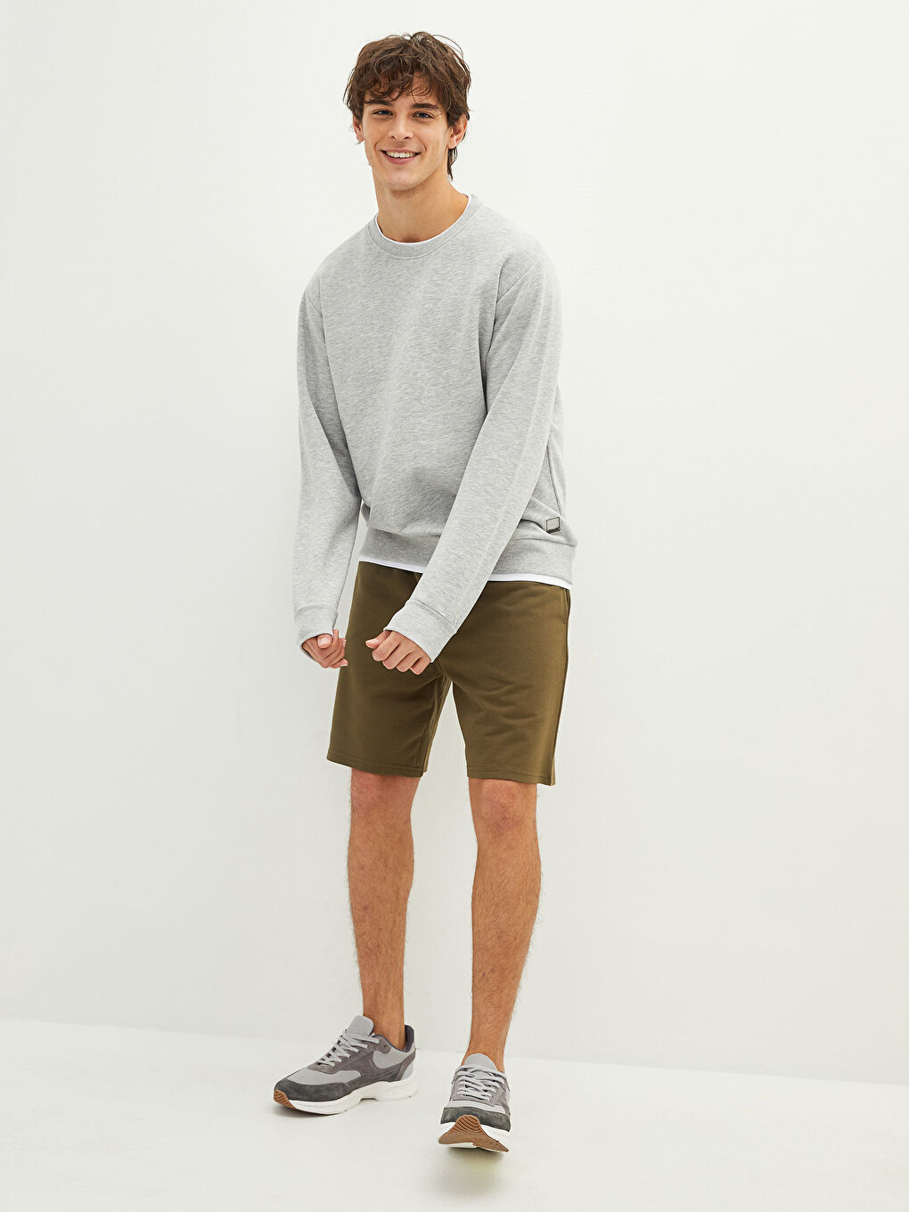XSIDE Rundhalsausschnitt Langarm Herren-Sweatshirt -W1BP69Z8-LAL