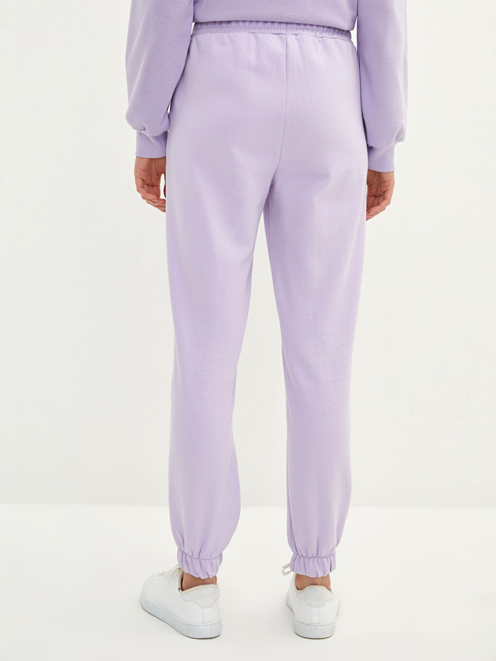 Pantalon de Survêtement Jogger pour Femmes Taille Élastiquée Coupe Standard avec Poches et Détails-3