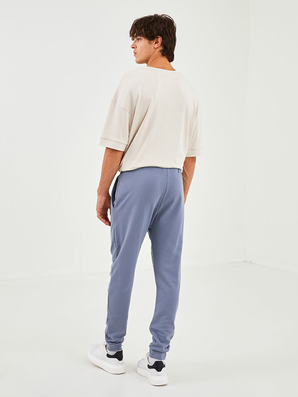 Antrasit Standart Kalıp Erkek Jogger Eşofman Altı-7