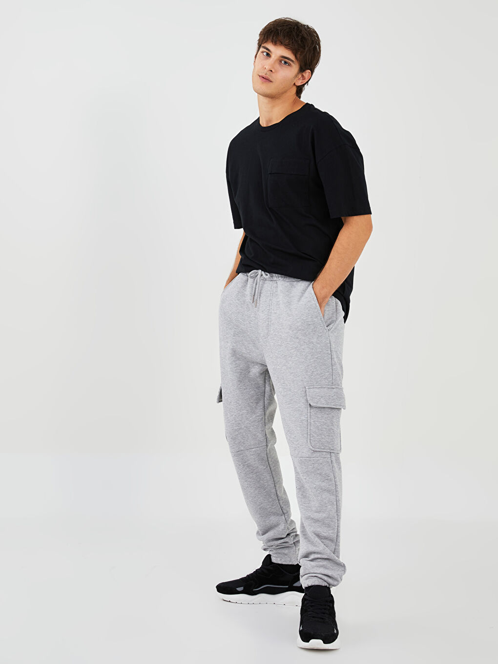 Regular Fit Men's Thick Jogger Sweatpants-1