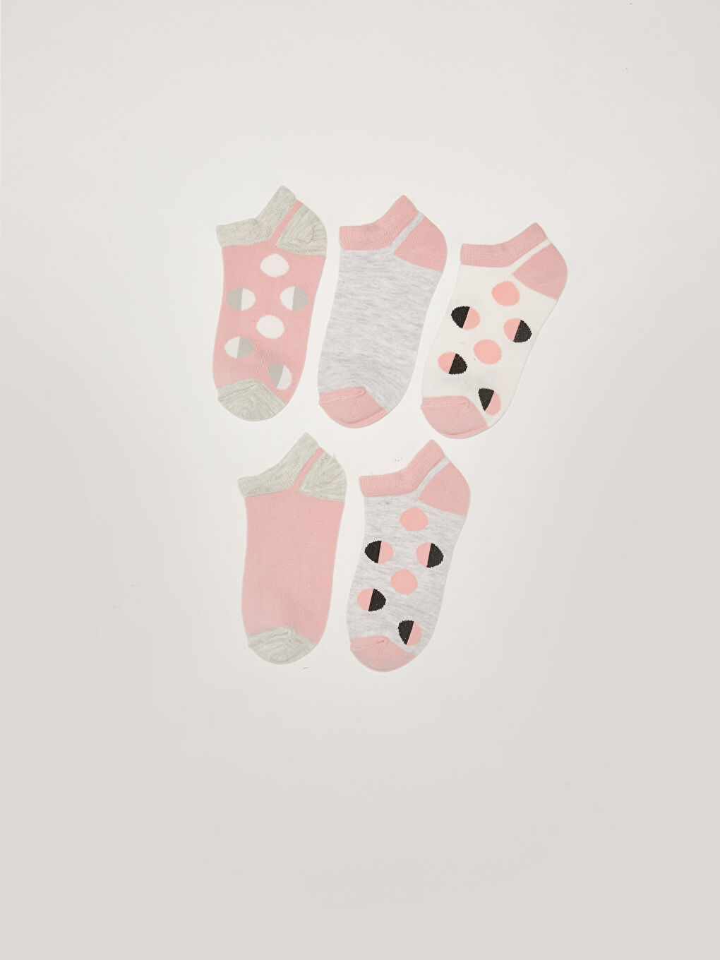 Носки для девочек короткие с принтом 5 пар-1