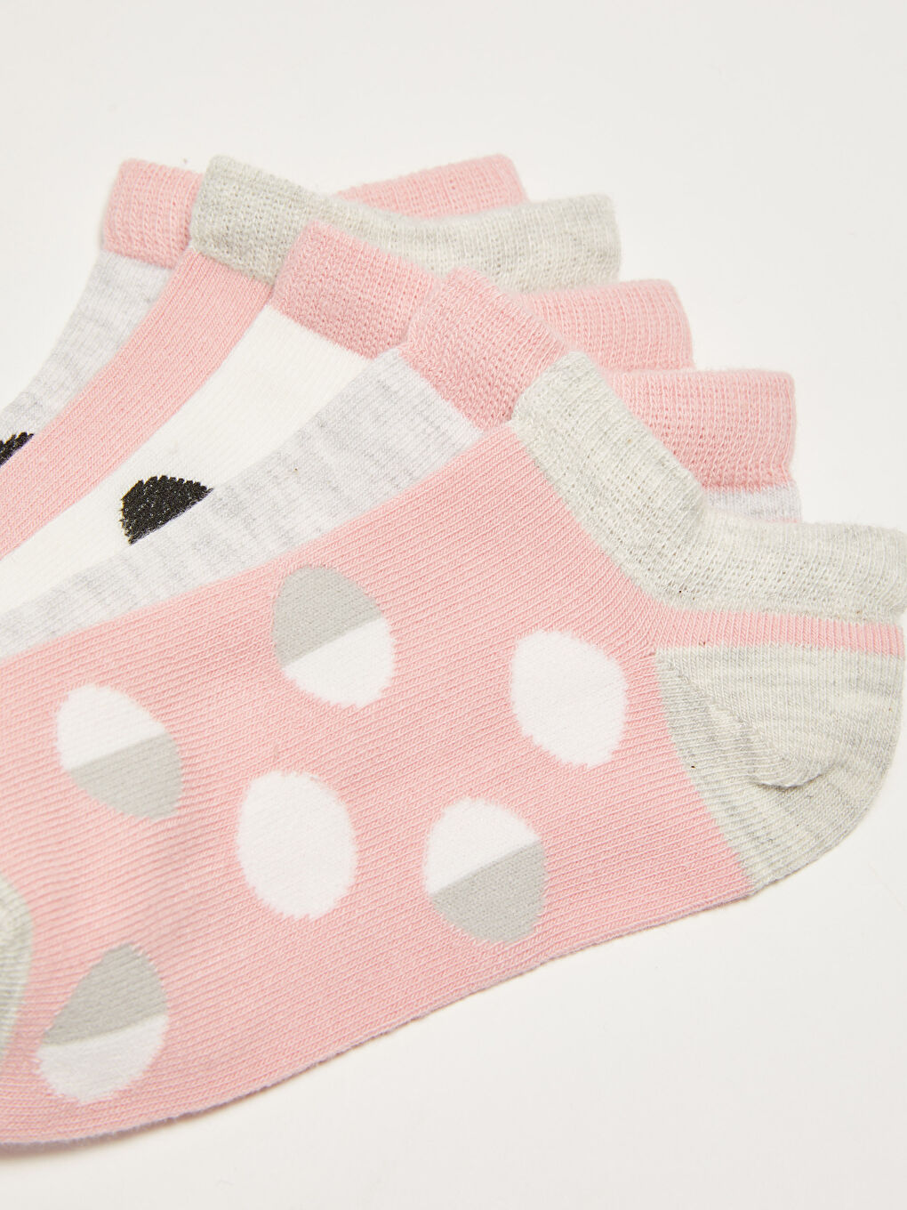 Носки для девочек короткие с принтом 5 пар-2