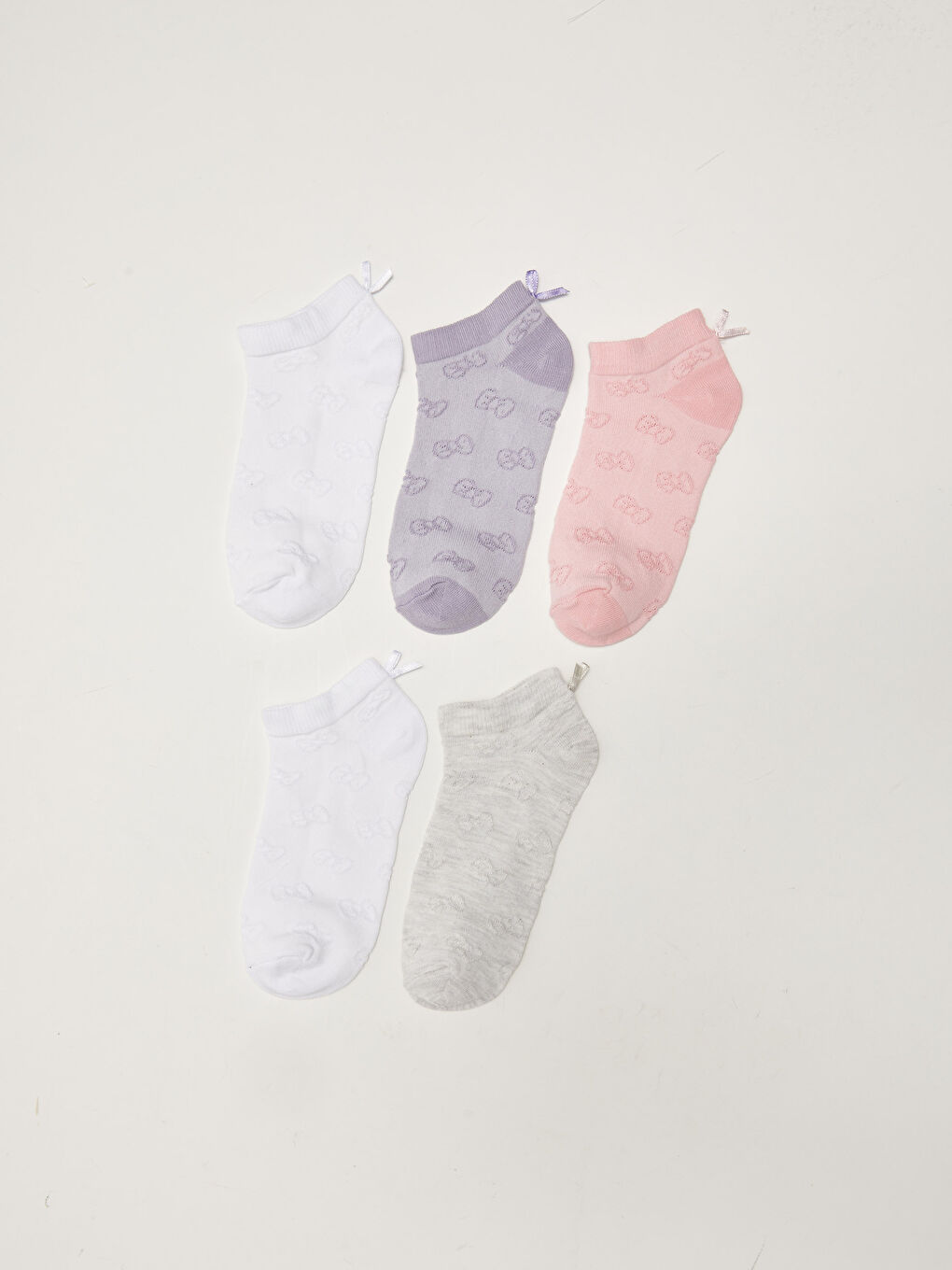 Носочки-Пинетки для Девочек с Узором, 5 Штук-1