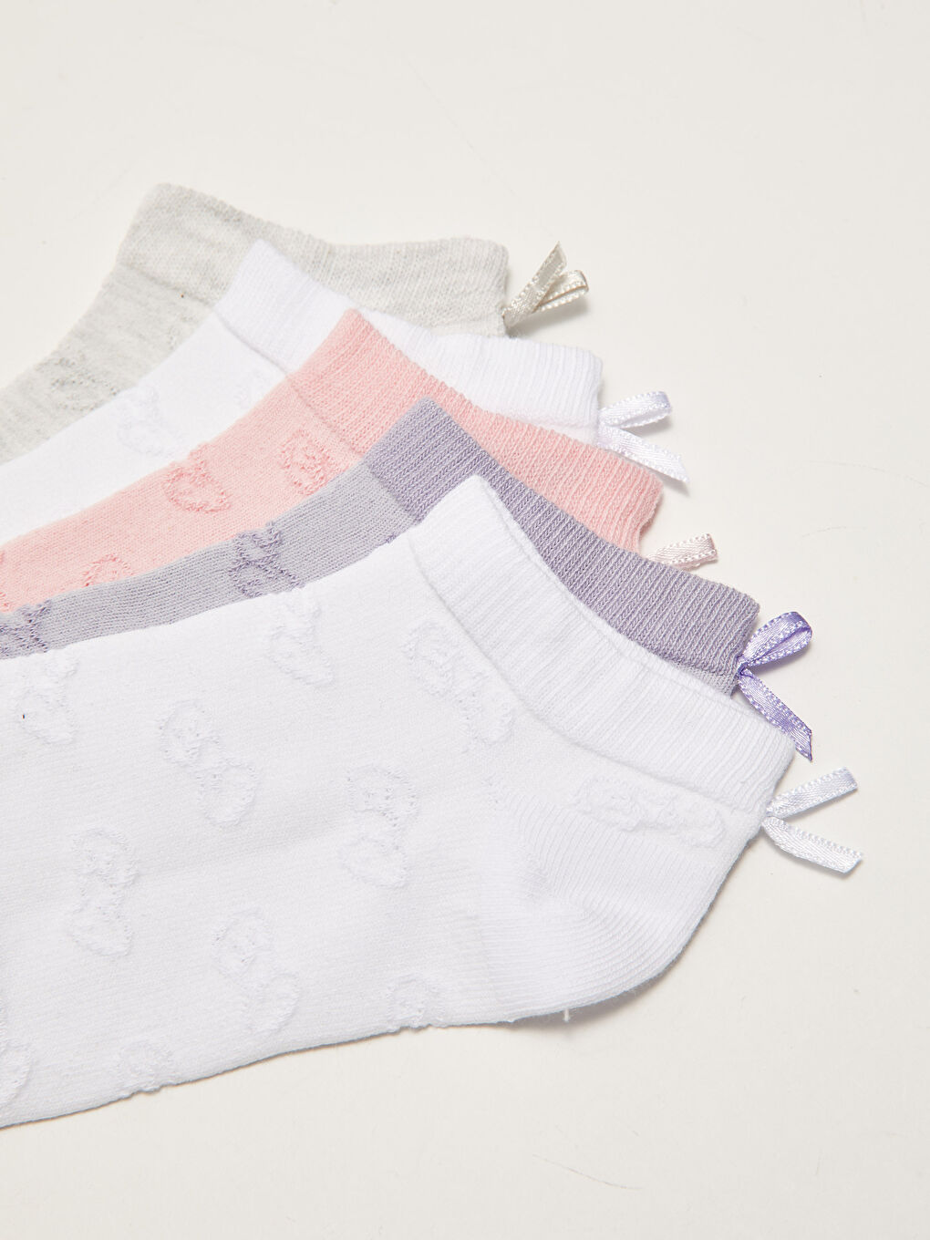 Носочки-Пинетки для Девочек с Узором, 5 Штук-2