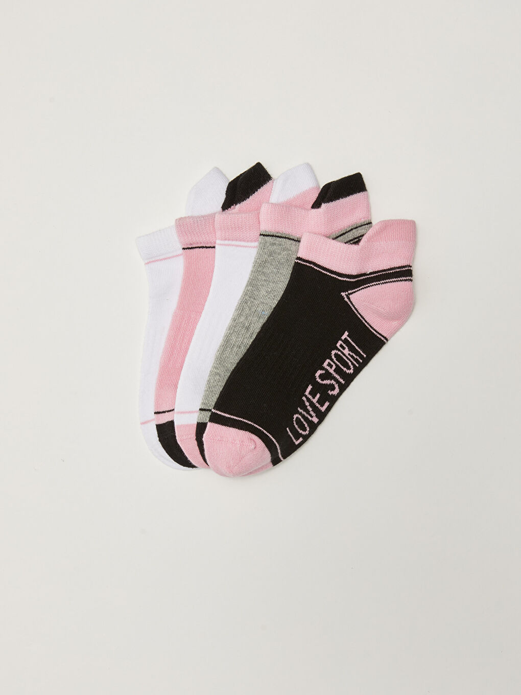 Носки для девочек короткие с принтом 5 пар