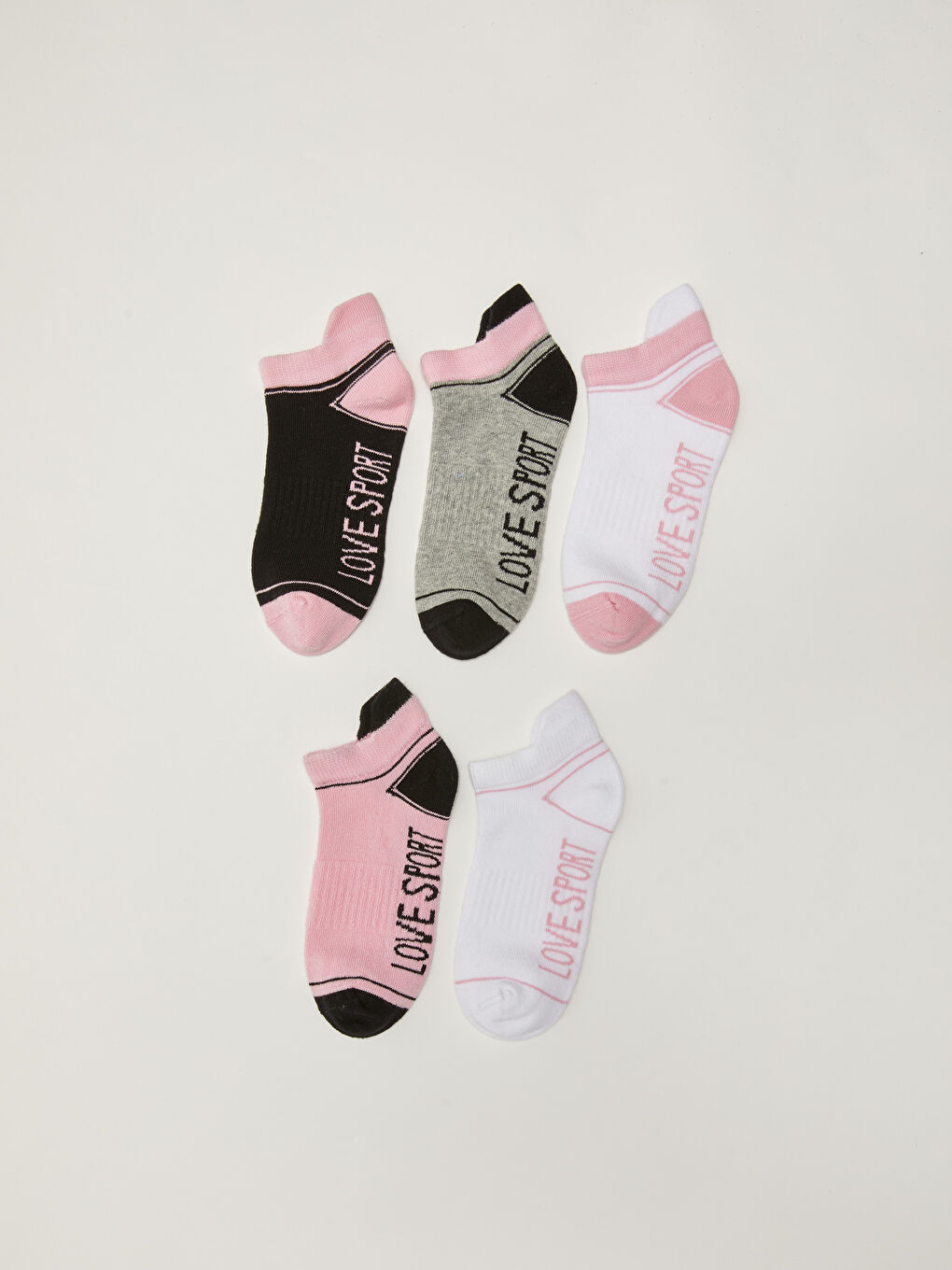 Носки для девочек короткие с принтом 5 пар-1