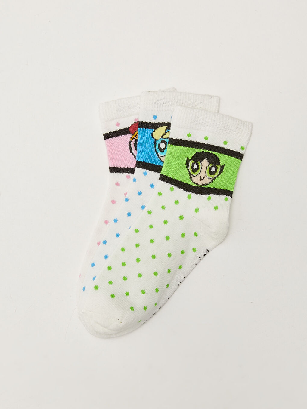 Chaussettes de Cheville pour Filles Imprimées Les Super Nanas Lot de 3