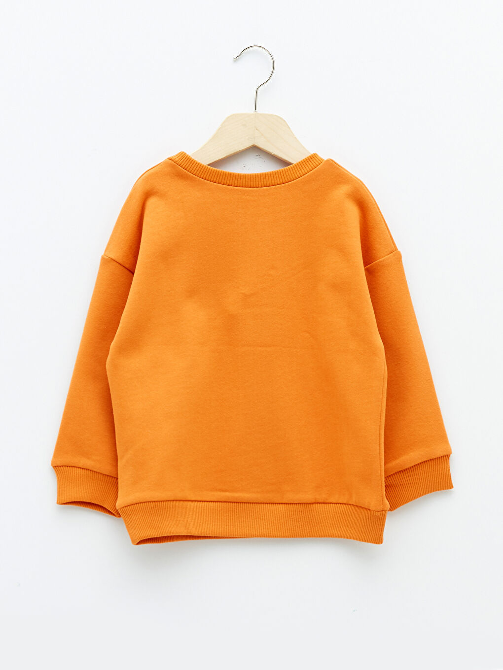 LCW baby Turuncu Bisiklet Yaka Uzun Kollu Baskılı Erkek Bebek Sweatshirt - 1