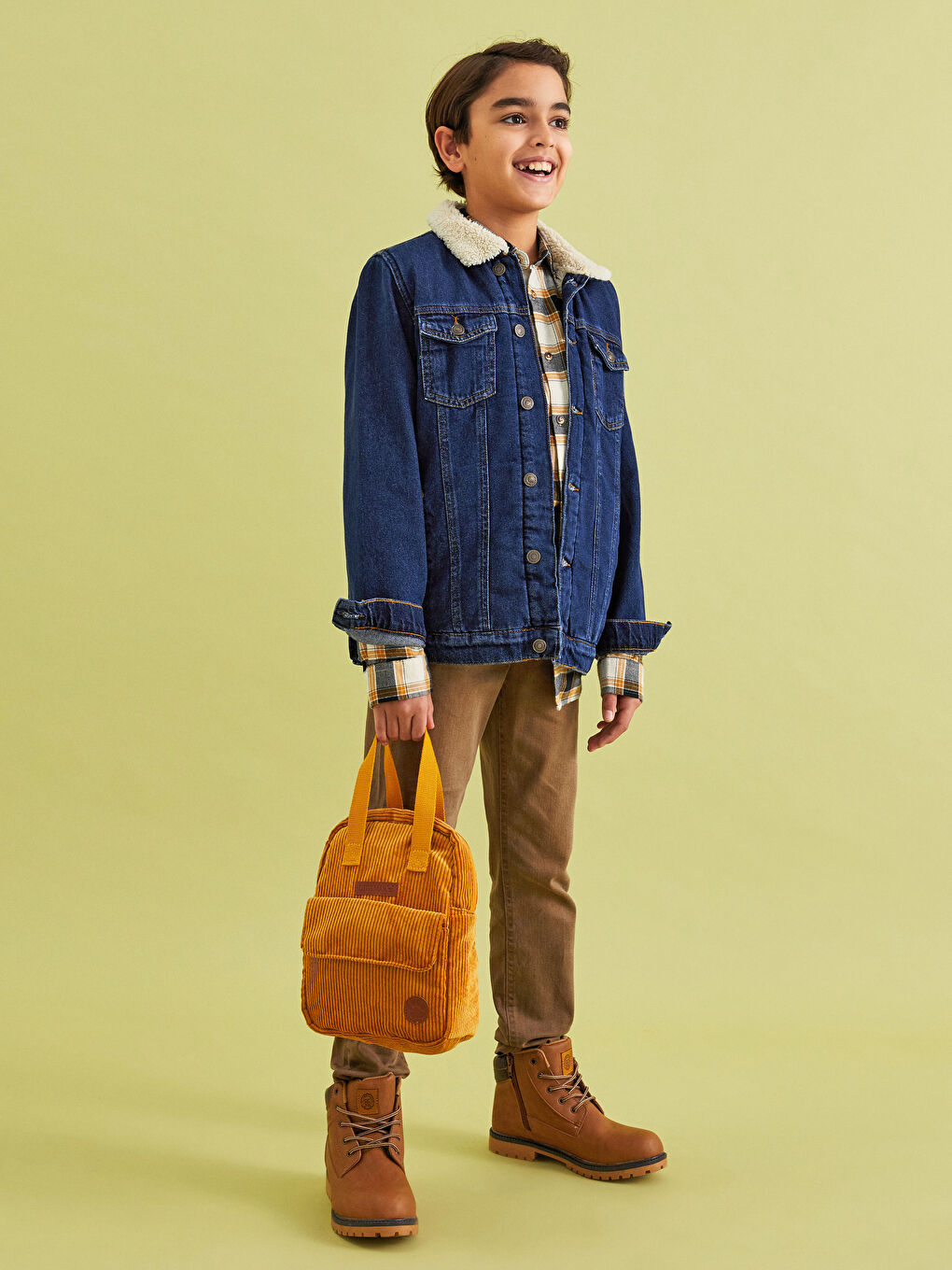 LCW Kids Jeansjacke für Jungen mit Kragen -W1BS39Z4-309