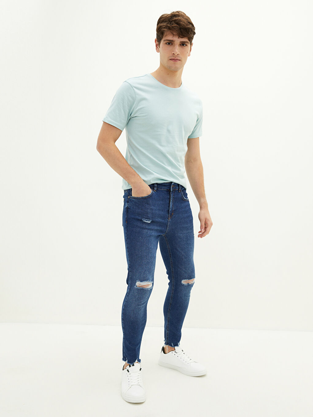 Crew Neck Short Sleeve Basic Men's T-shirt-2