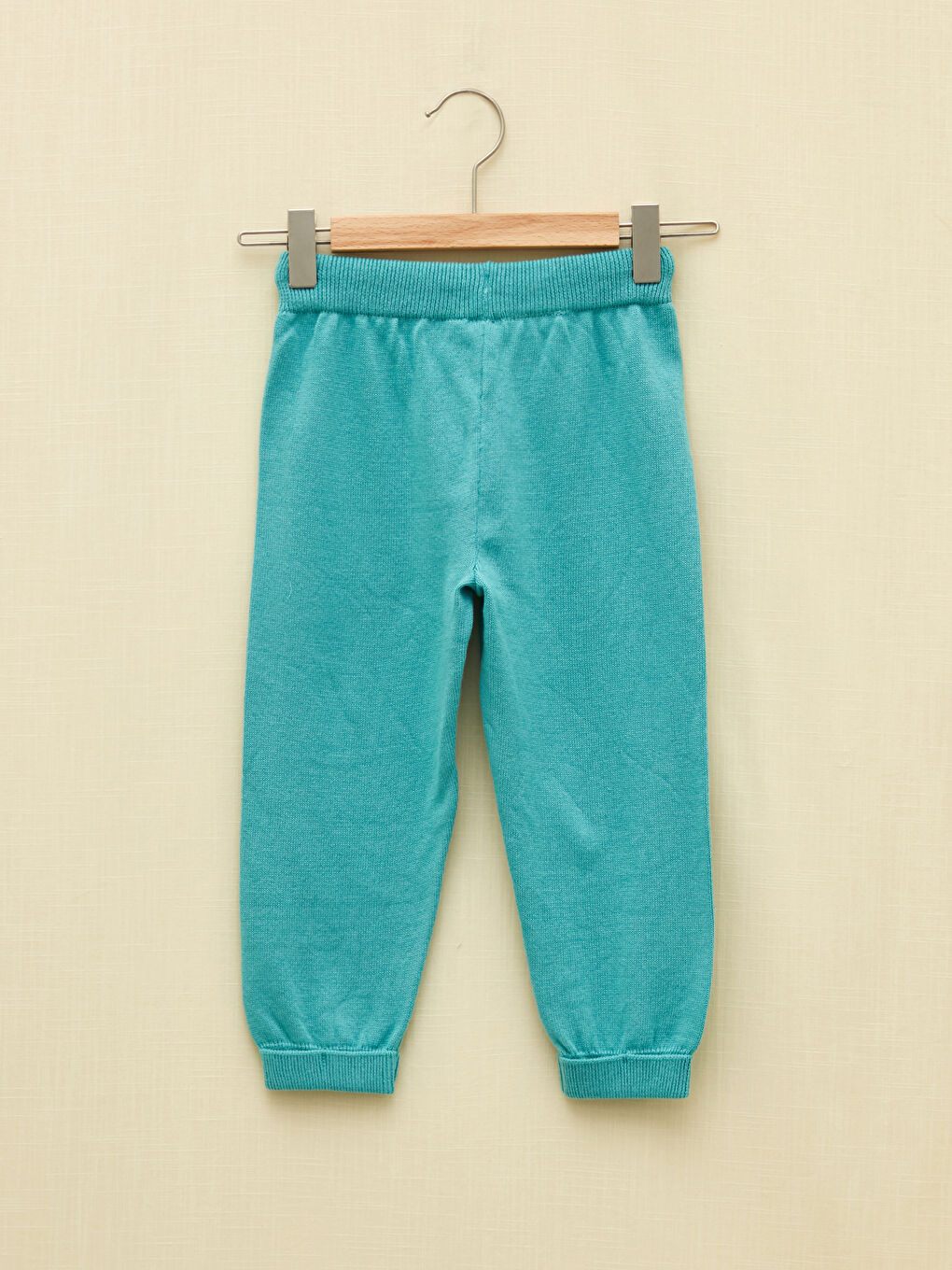 Turkuaz Bisiklet Yaka Uzun Kollu Erkek Bebek Triko Kazak ve Triko Pantolon 2'li Takım-2