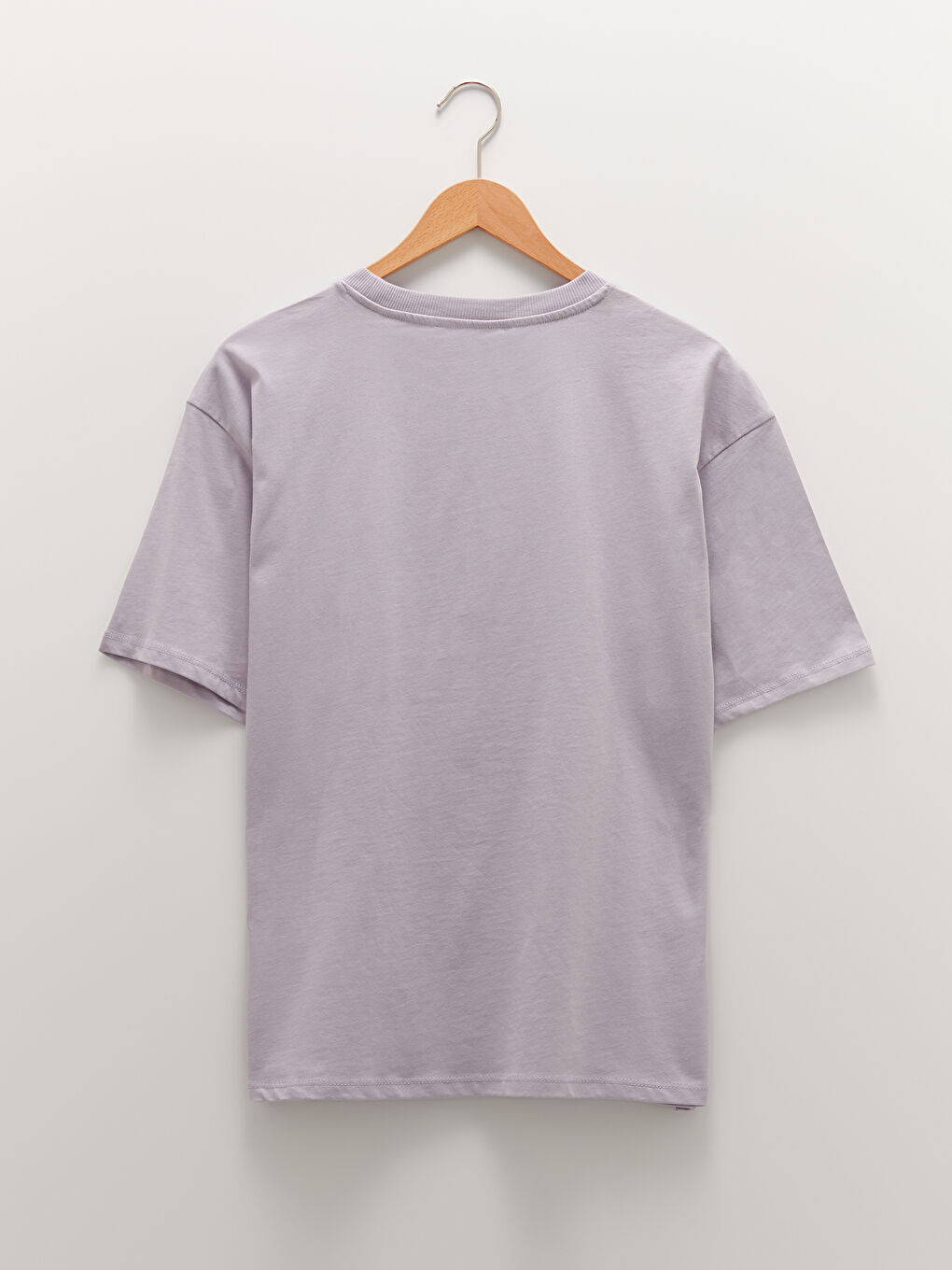 Crew Neck Printed Short Sleeve Cotton Women's T-shirt-6