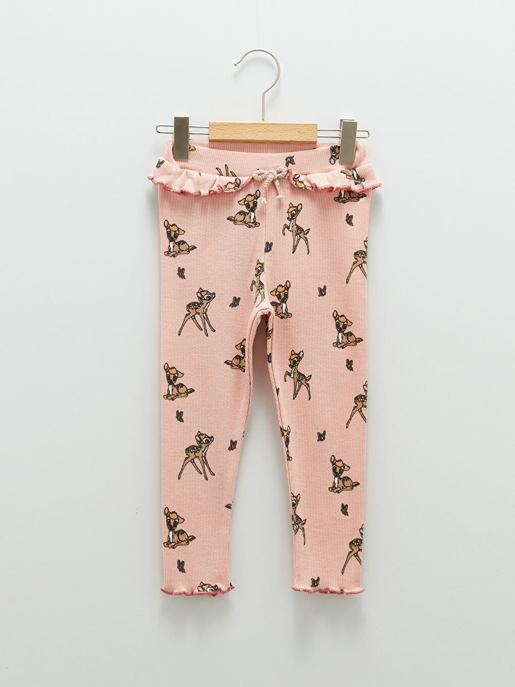 LCW baby Bambi Printed Cotton Baby Girl Tracksuit Bottom -W1BT56Z1-LT3