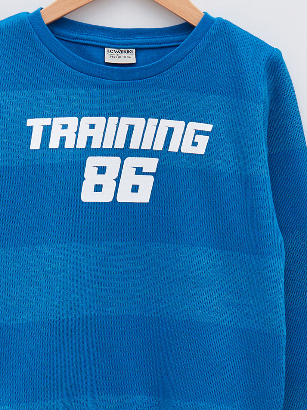 Mavi Bisiklet Yaka Baskılı Uzun Kollu Erkek Çocuk Sweatshirt-2