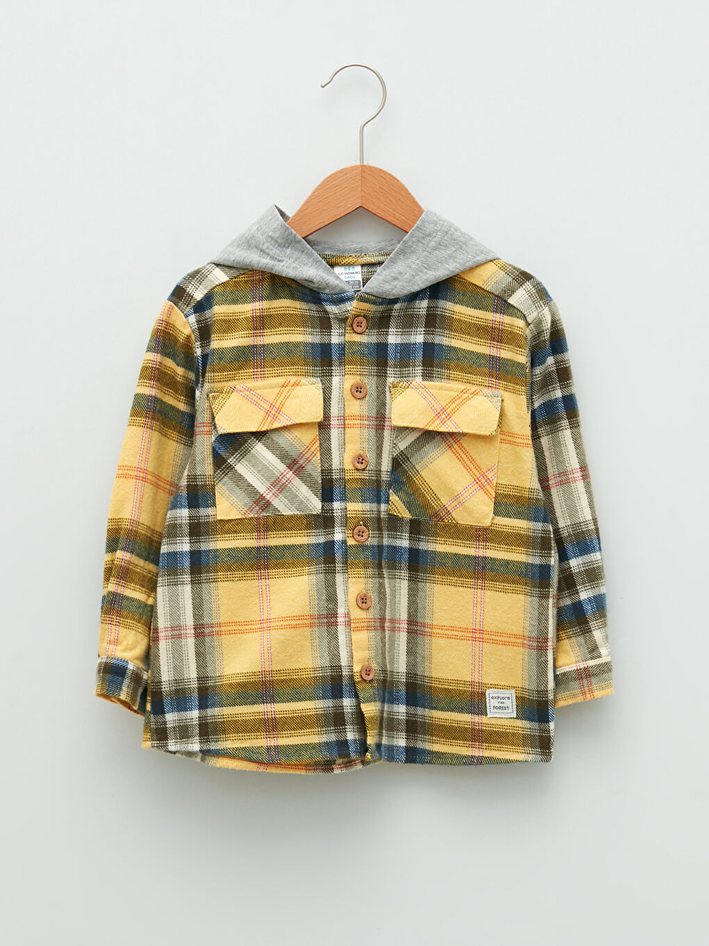 Long Sleeve Plaid Patterned Baby Boy Flannel Shirt