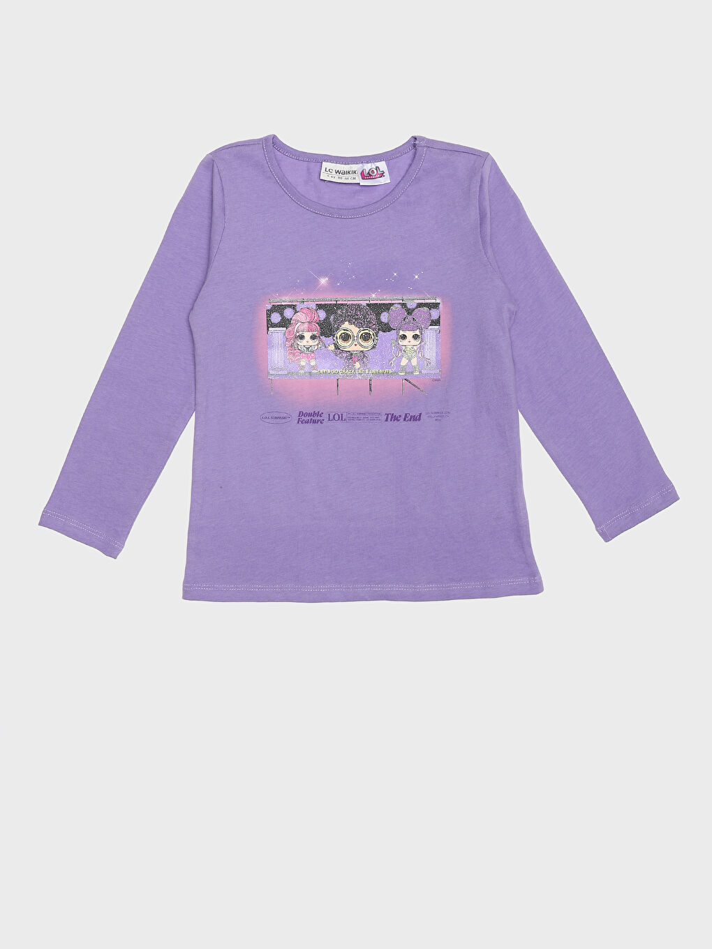 LC Waikiki Crew Neck LOL Surprise OMG Licensed Long Sleeve Girls T-Shirt -W1BU02Z4-GPZ