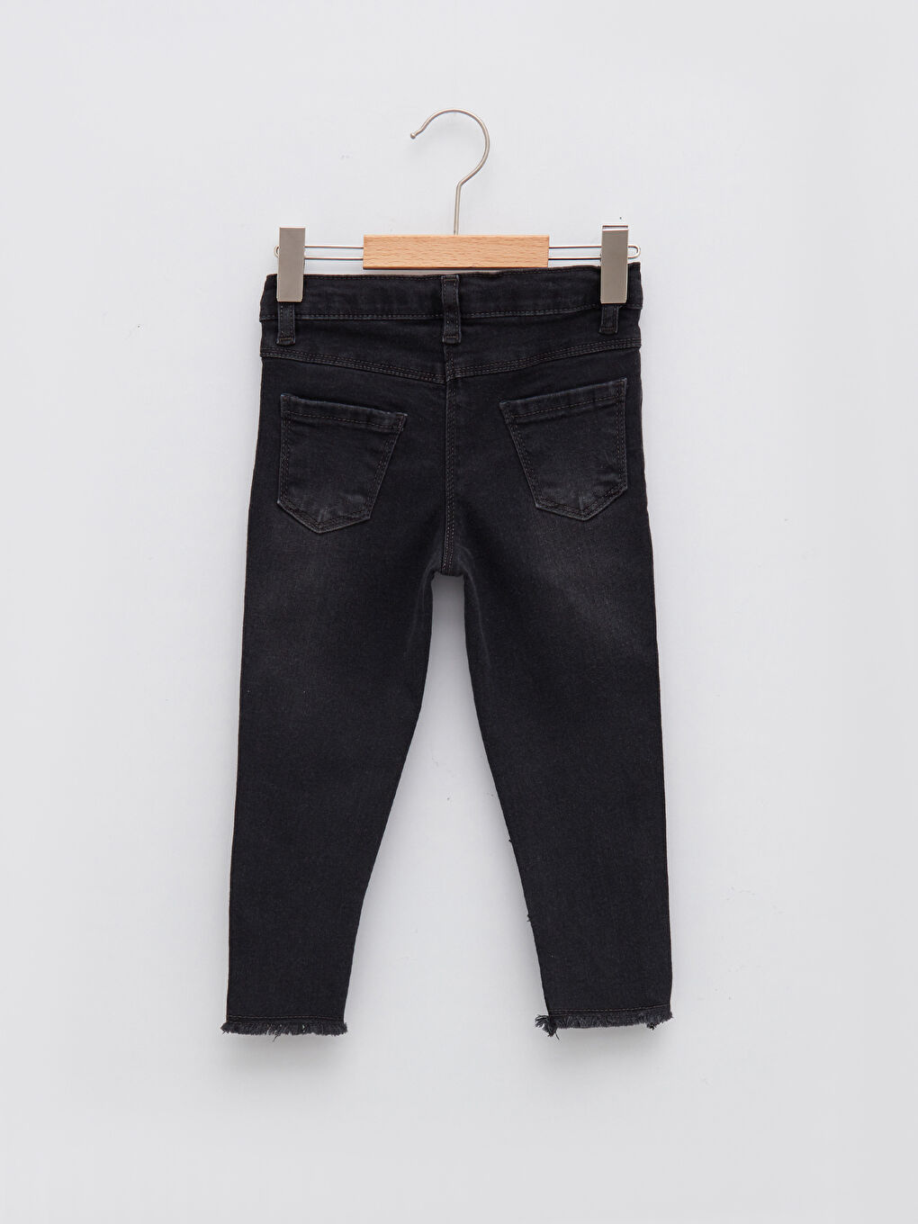 Базовые джинсы слим-фит для малышек девочек-1