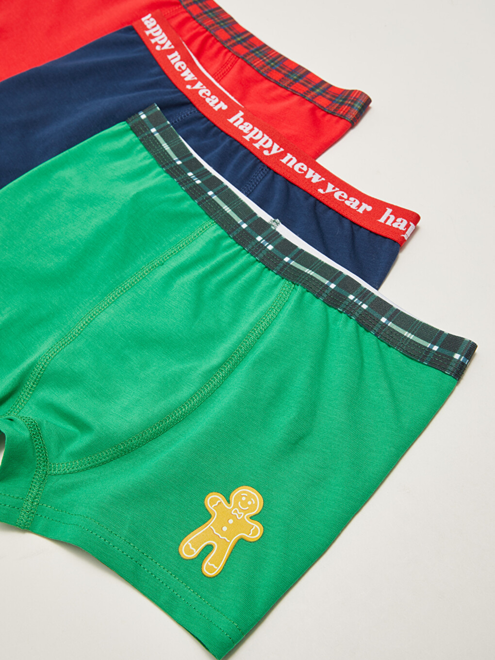 Taille Élastique Thème Noël Coton Boxer Garçon Lot De 3-2