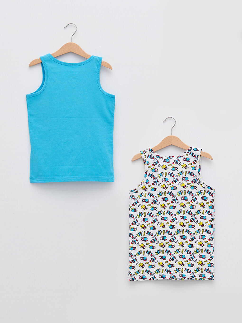 LC Waikiki Crew Neck Cotton Boy Singlet 2-Pack -W1BV65Z4-LU7