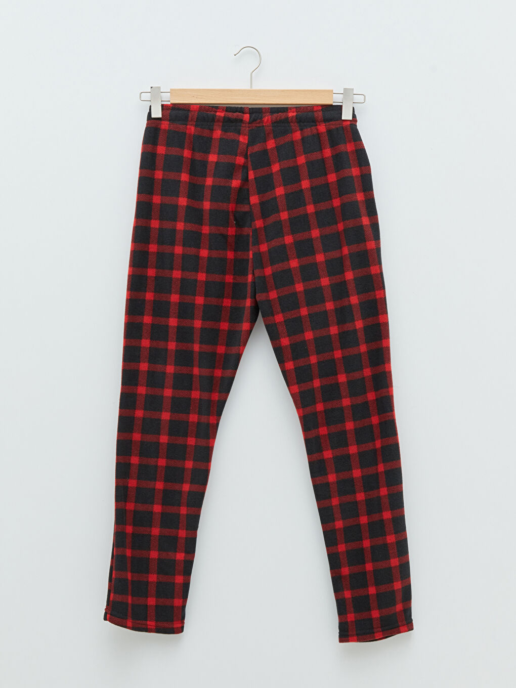 Standard Pattern Plaid Men's Fleece Pajama Bottom-6