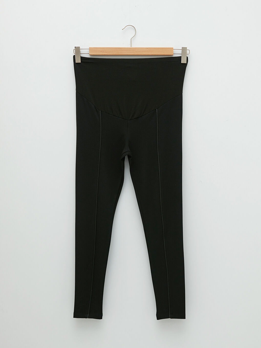 Elasticated Waist Over Bump Maternity Leggings-5