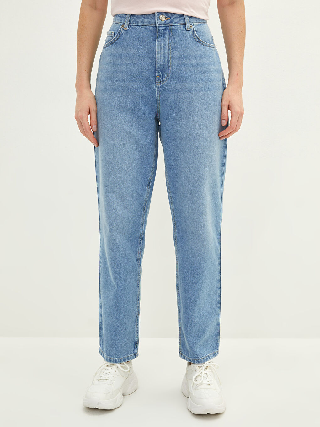 جينز عطارد نحيل نساء سروال روديو بجيوب تفاصيل-2