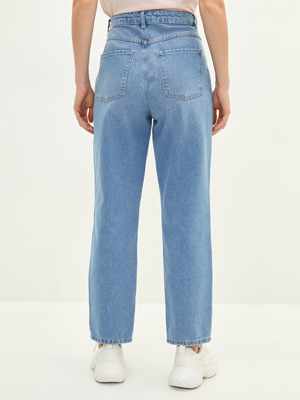 جينز عطارد نحيل نساء سروال روديو بجيوب تفاصيل-4